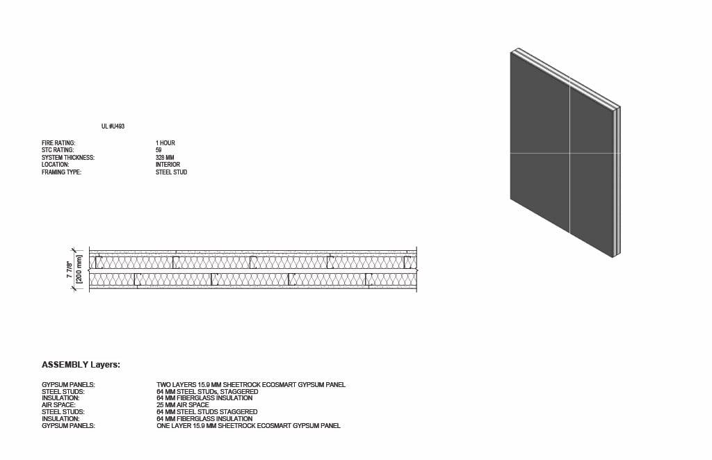 STC 50 wall assembly